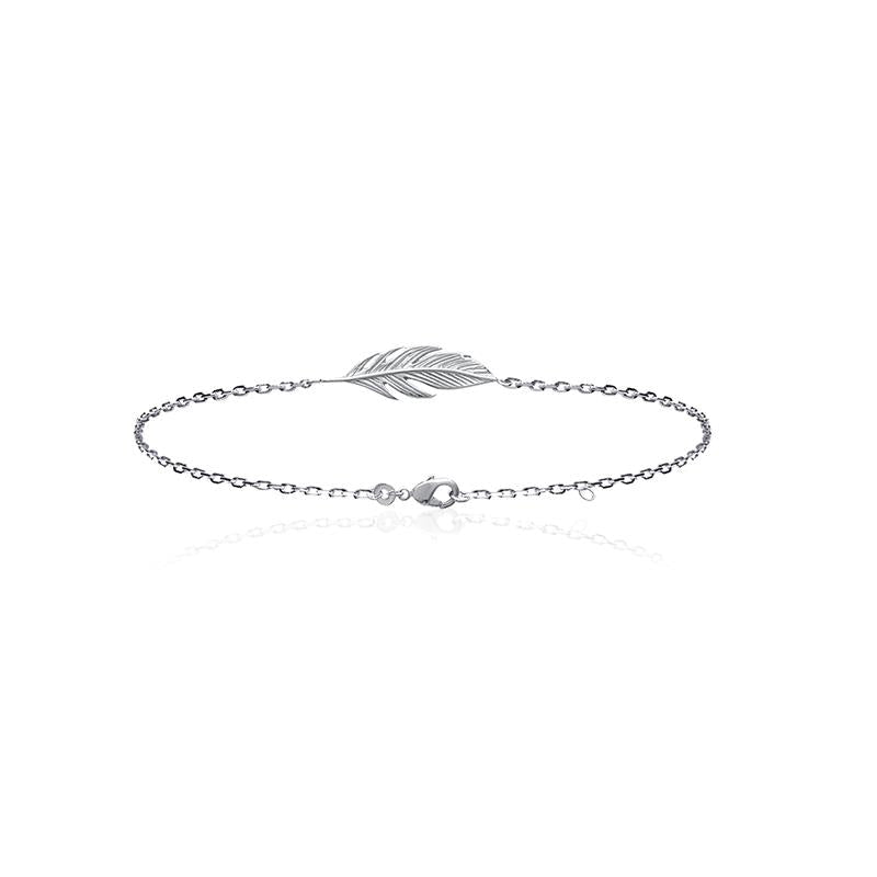 Armband mit Feder aus echtem Silber | Shop Nory
