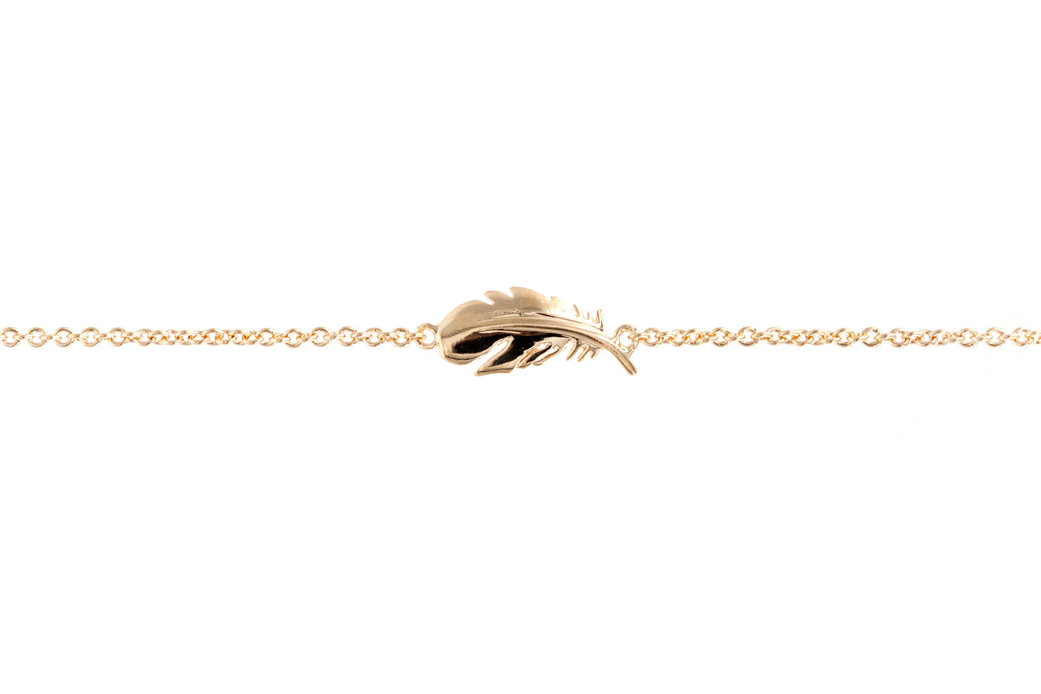 Armband mit Feder 16 Karat vergoldet | Shop Nory
