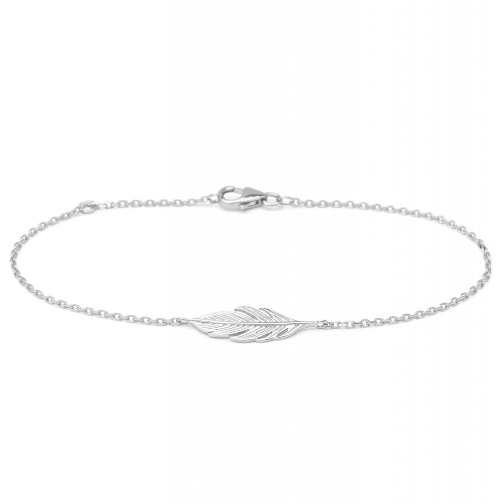 Armband mit Feder aus echtem Silber | Shop Nory
