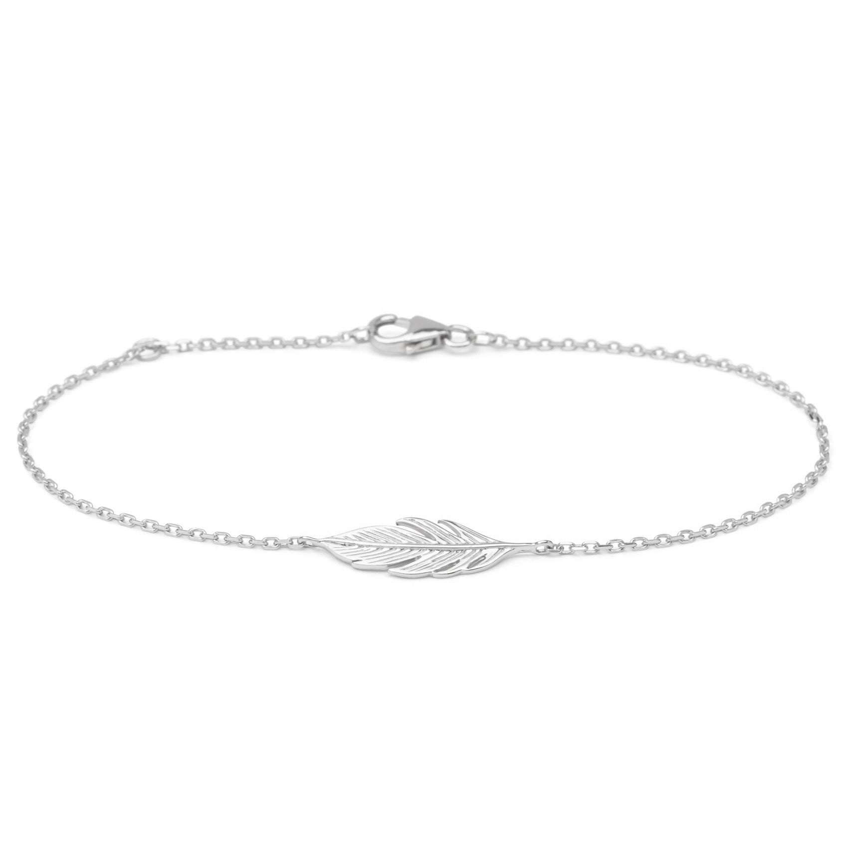 Armband mit Feder aus echtem Silber | Shop Nory
