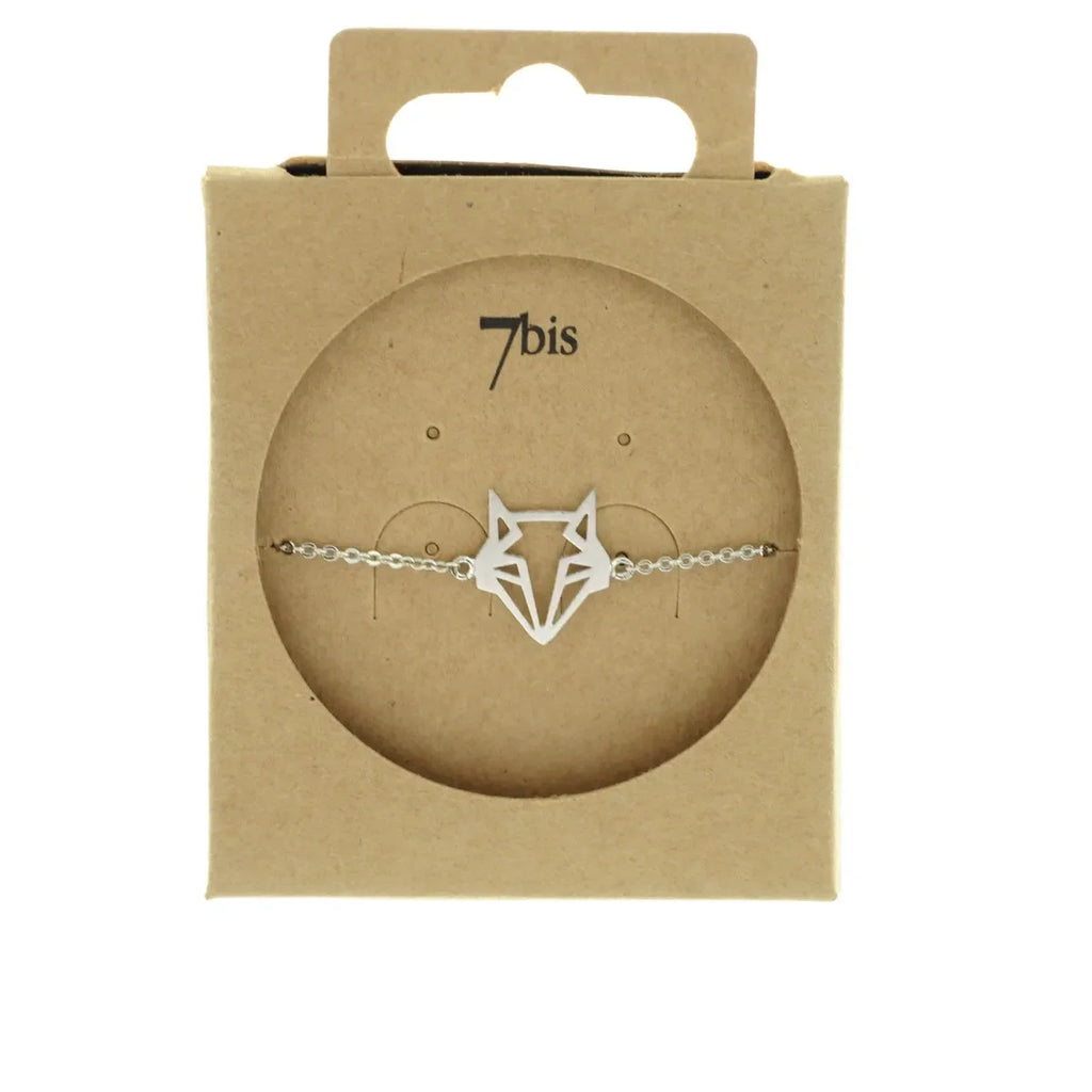 Versilbertes Origami-Armband mit Fuchs – Verspielte Eleganz und symbolische Bedeutung | Shop Nory