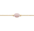 Armband mit einem Rosenquarz-Anhänger - 18K vergoldet | Shop Nory