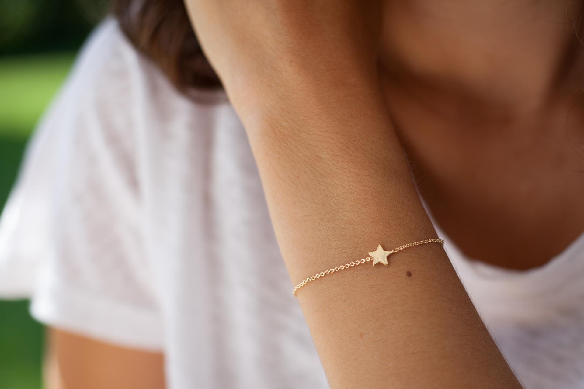 Zartes Armband mit Stern | 16 Karat vergoldet | Shop Nory
