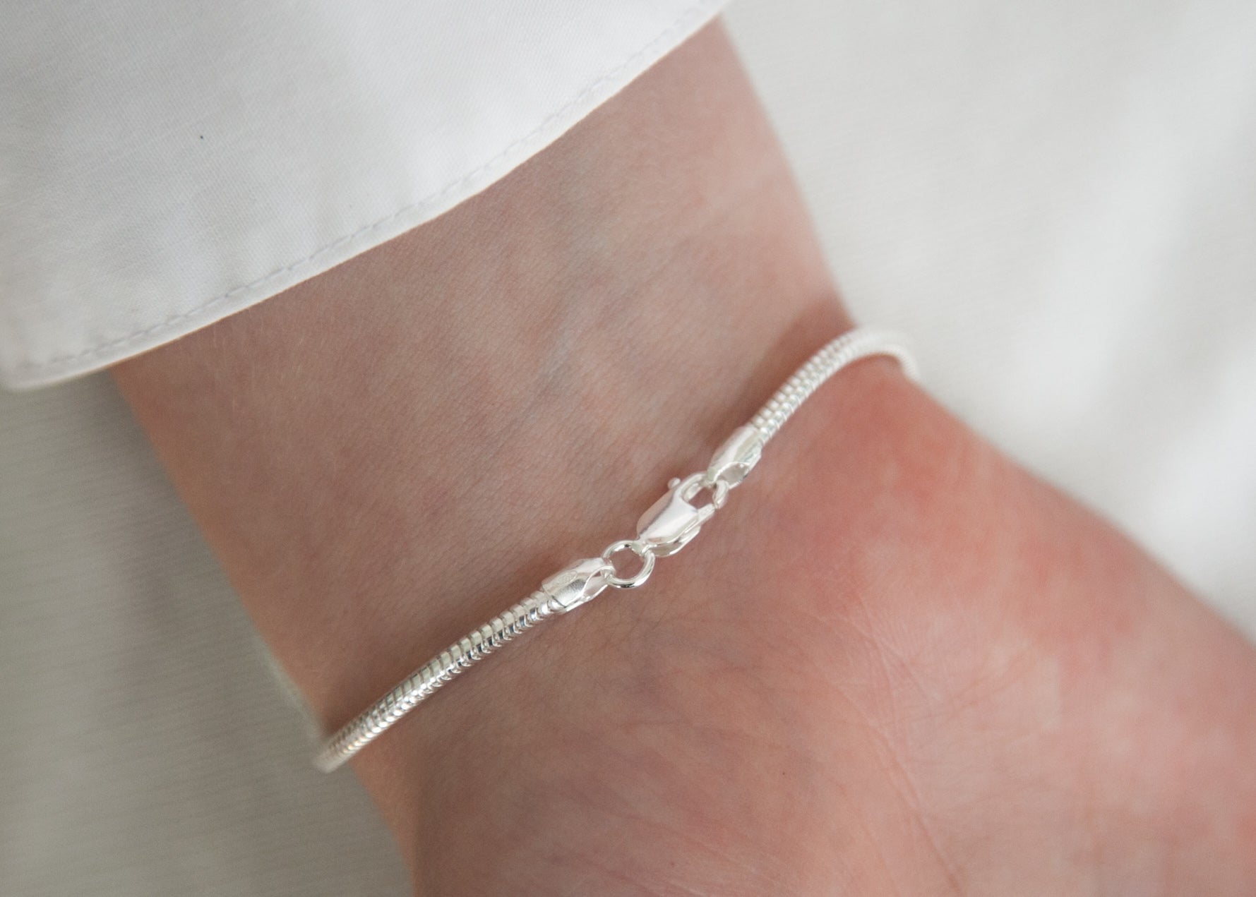 Schlangenkette Armband für Herren aus 925 Sterling Silber | Shop Nory
