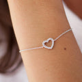 Zartes Silberarmband mit Herz & Zirkonia – zeitlose Eleganz | Shop Nory