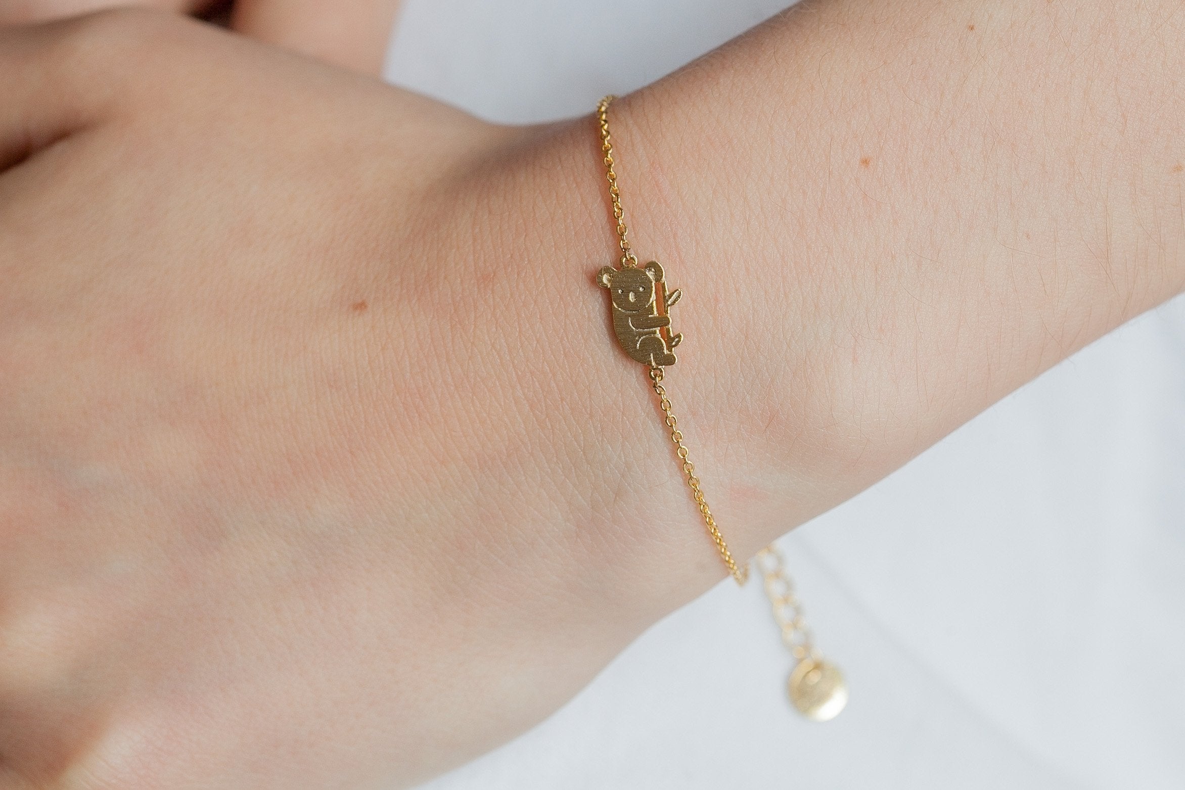 Goldfarbenes Koala-Armband | Shop Nory
