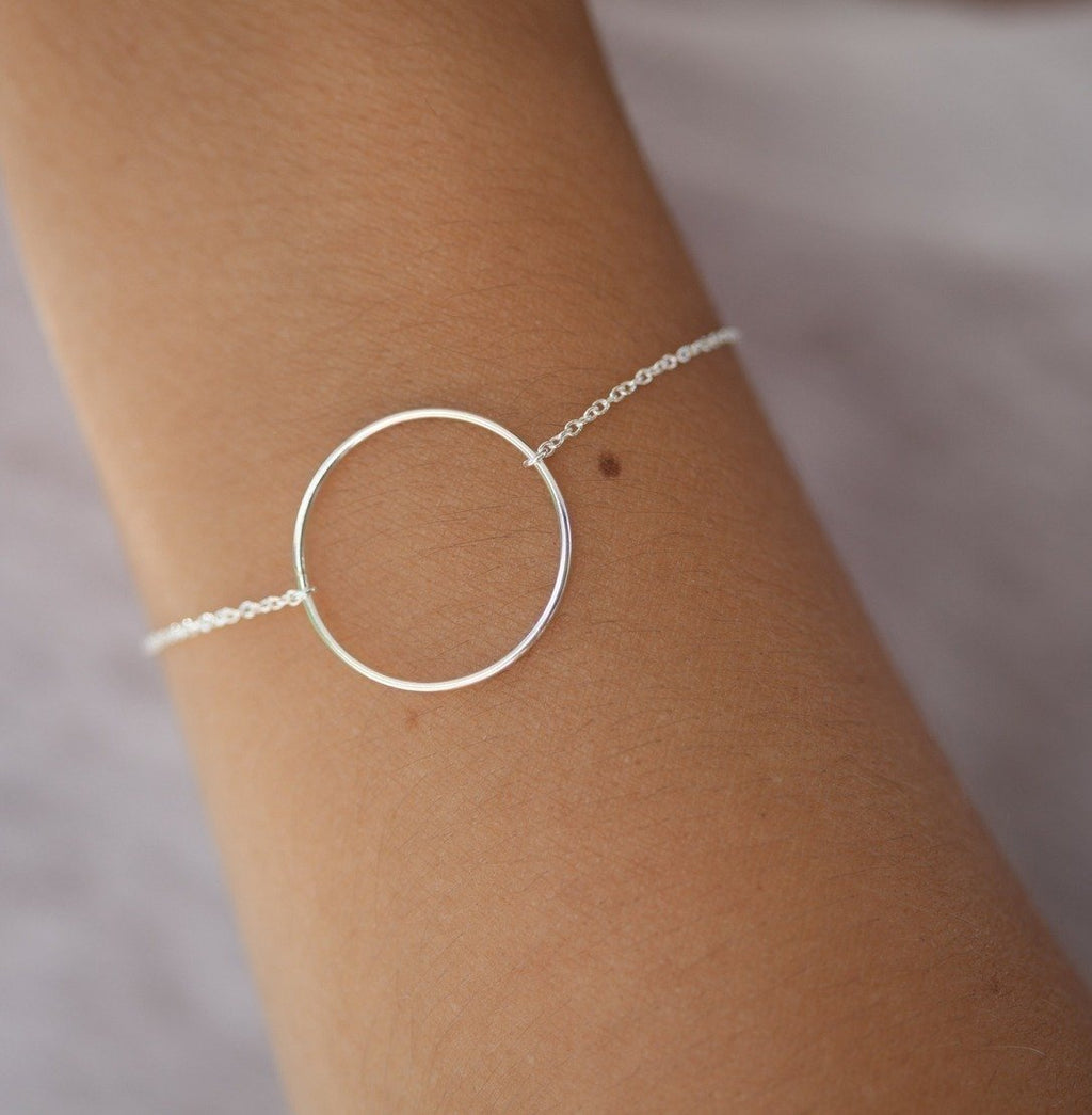 Armband Armkettchen Basic Kreis Ring aus Silber | Shop Nory