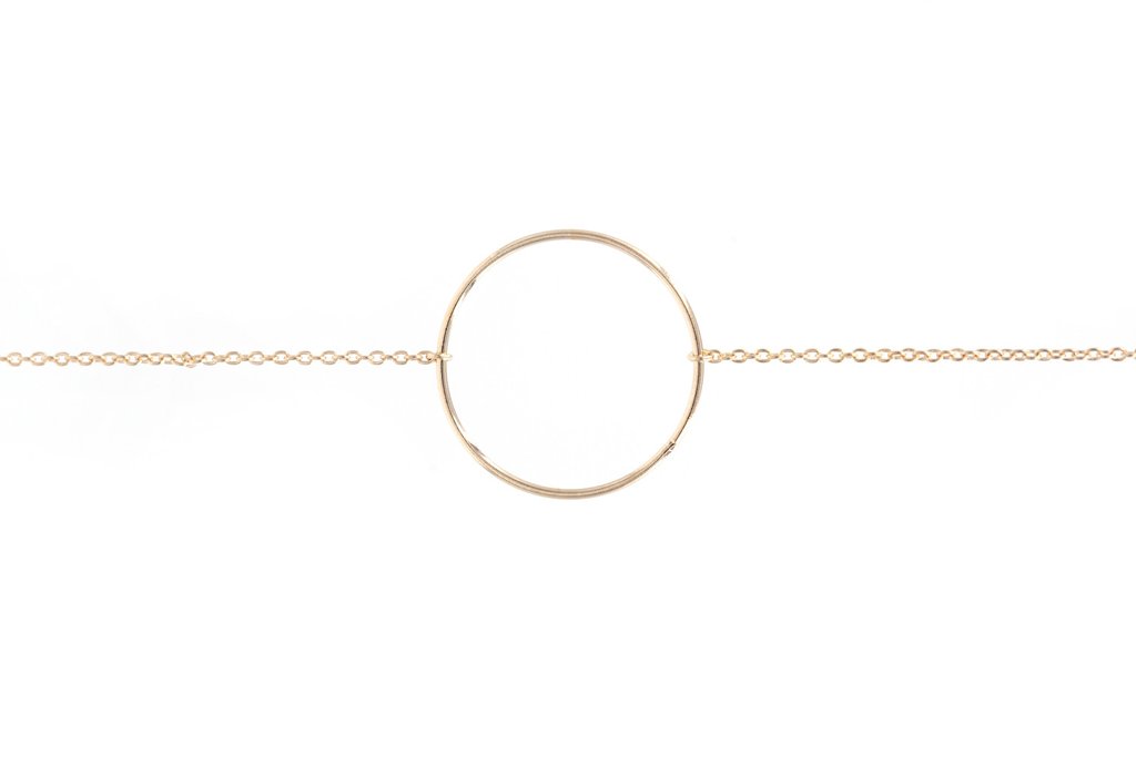 Armband Kreis Schlicht 16K vergoldet | Shop Nory