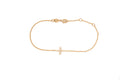 Armband kleines Zirkon Kreuz vergoldet - Kreuzarmband | Shop Nory