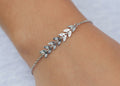 Romantic bracelet with leaves made of silver | Shop Nory