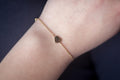 Zarte Armband mit Herz vergoldet, Armband Silber gelb vergoldet Herz | Shop Nory