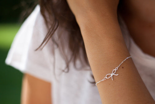 Armband mit Schleife aus echtem Silber | Shop Nory