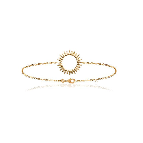 Armband mit Sonnensymbol | 18 Karat vergoldet | Shop Nory