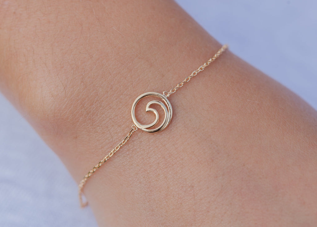 Armband mit Welle - 16K vergoldet | Shop Nory