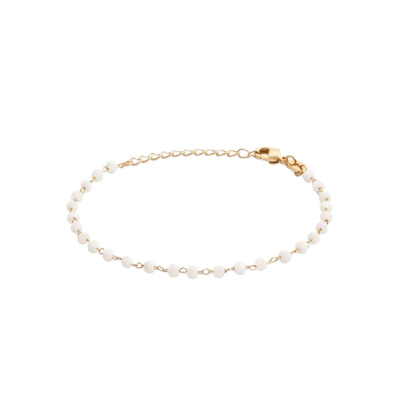Schlichtes Armband mit Mondstein - 16K vergoldet | Shop Nory