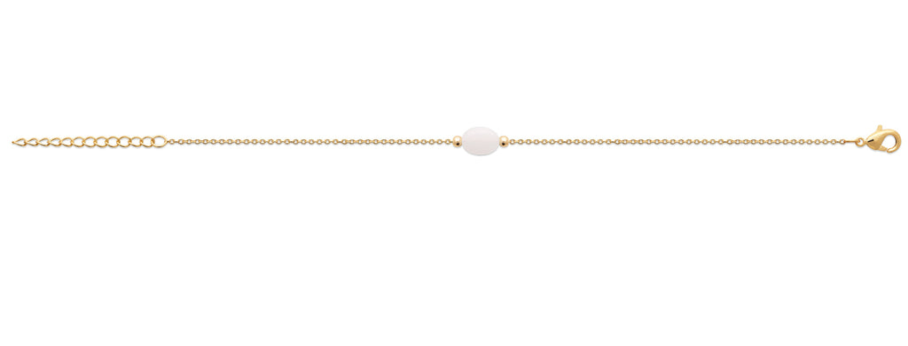 Armband mit einem Mondstein-Anhänger - 18K vergoldet | Shop Nory