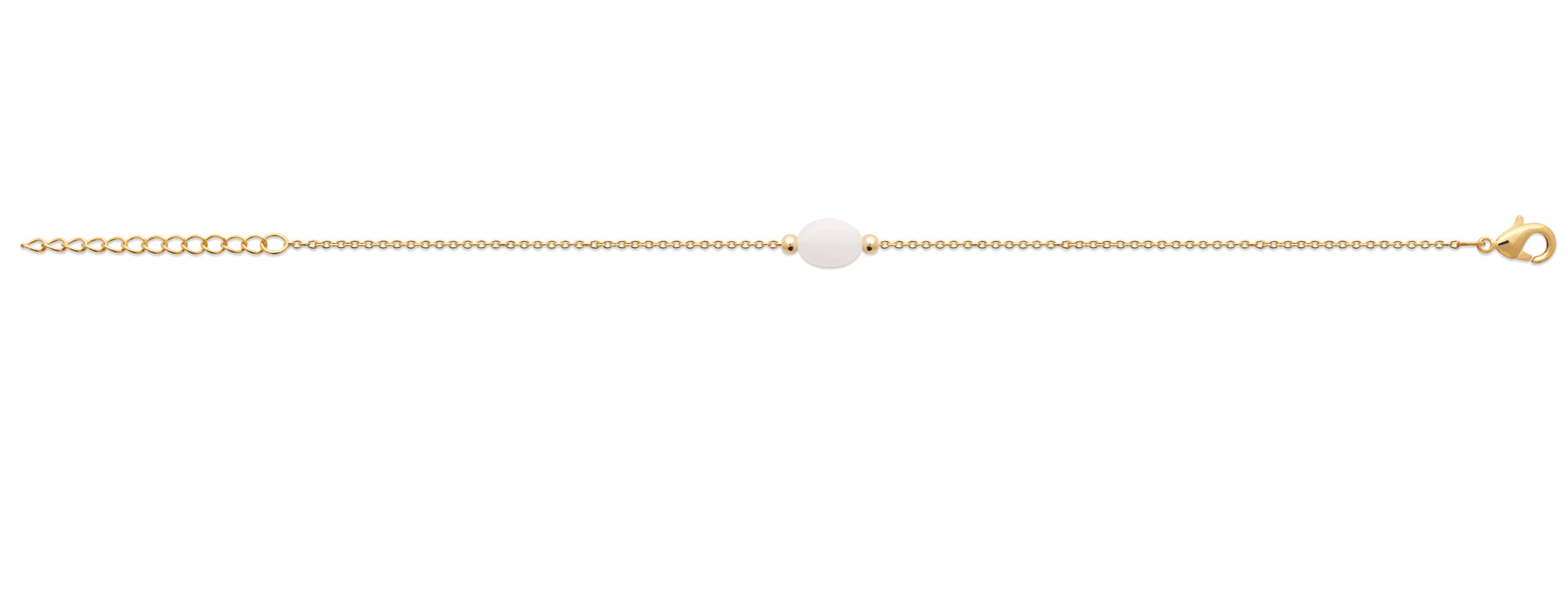 Armband mit einem Mondstein-Anhänger - 18K vergoldet | Shop Nory