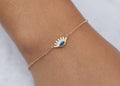 Nazar Auge Armband mit Zirkonia 16K vergoldet - Armkette für Damen | Shop Nory