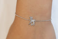 Versilbertes Armband mit Rehkitz – Zarte Eleganz und natürlicher Charme | Shop Nory