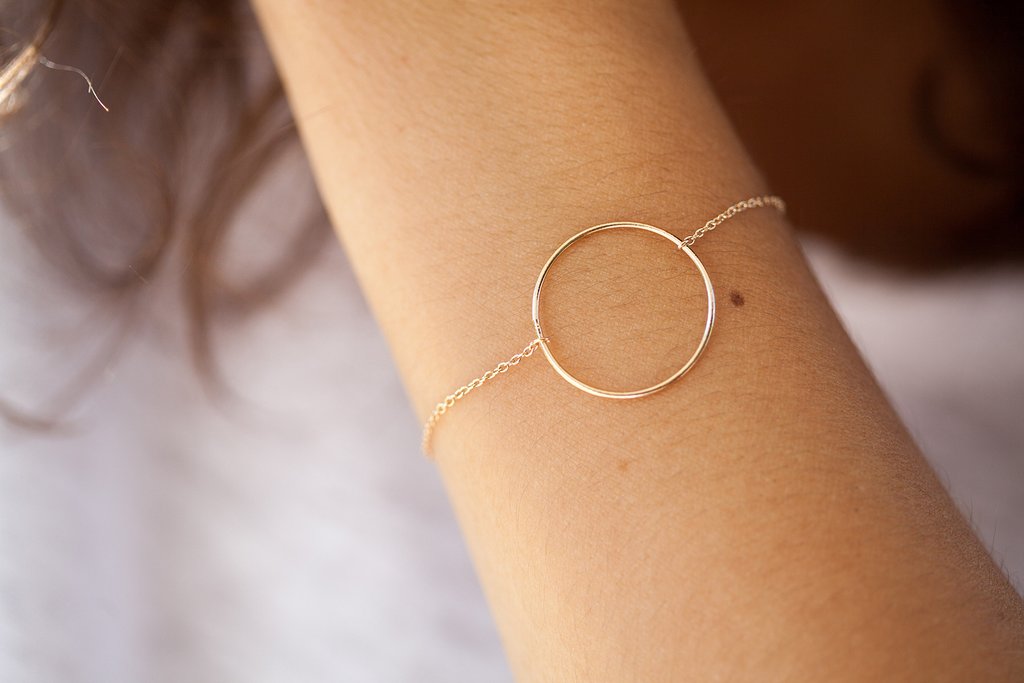 Armband Kreis Schlicht 16K vergoldet | Shop Nory