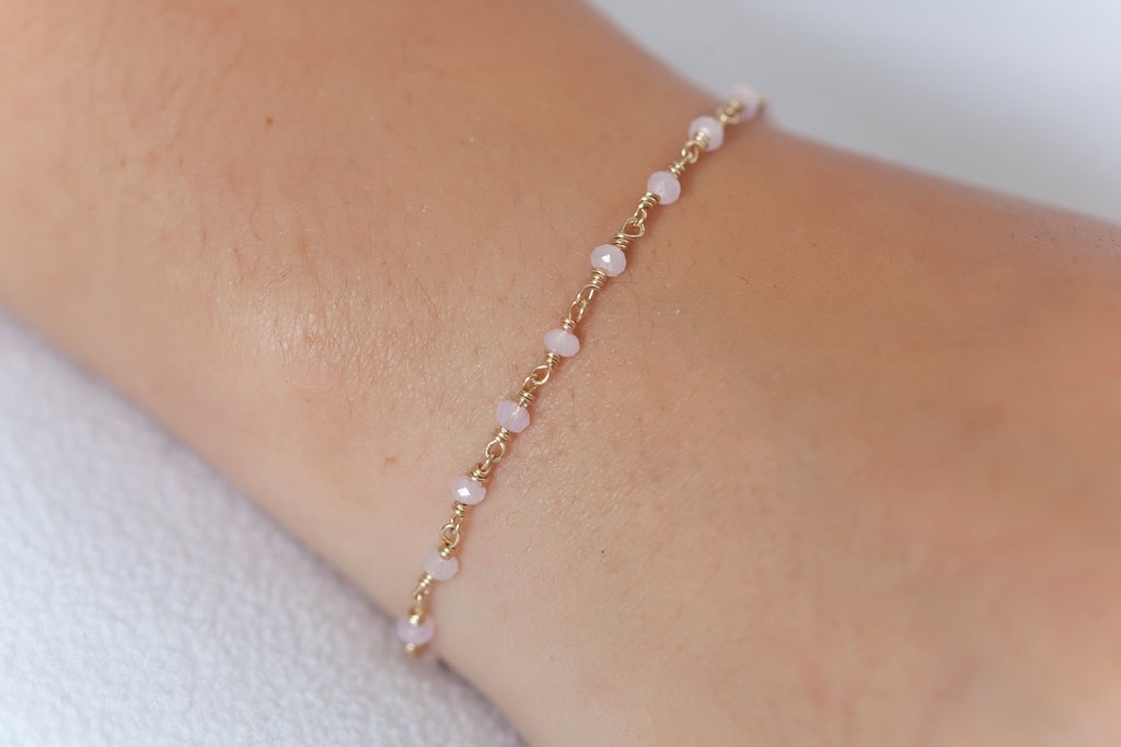 Armband mit bunten Steinen - 16 Karat vergoldet | Shop Nory