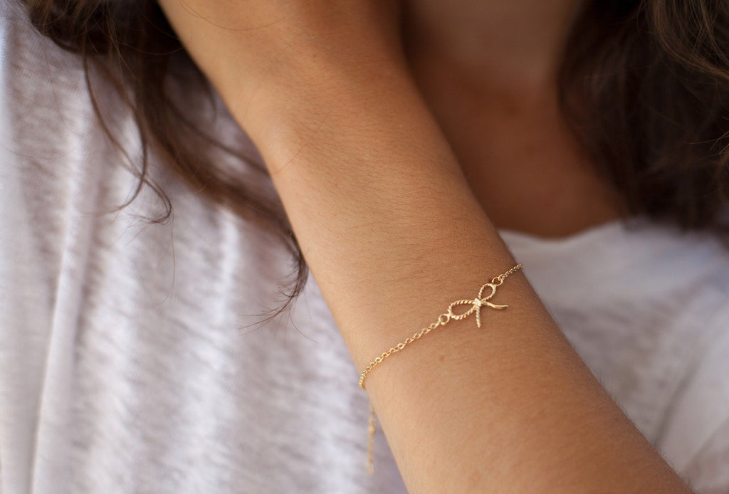 Armband mit Schleife | 16Karat vergoldet | Shop Nory