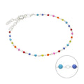 Silberarmband mit bunten Perlen – zartes, farbenfrohes Armband aus 925 Silber | Shop Nory
