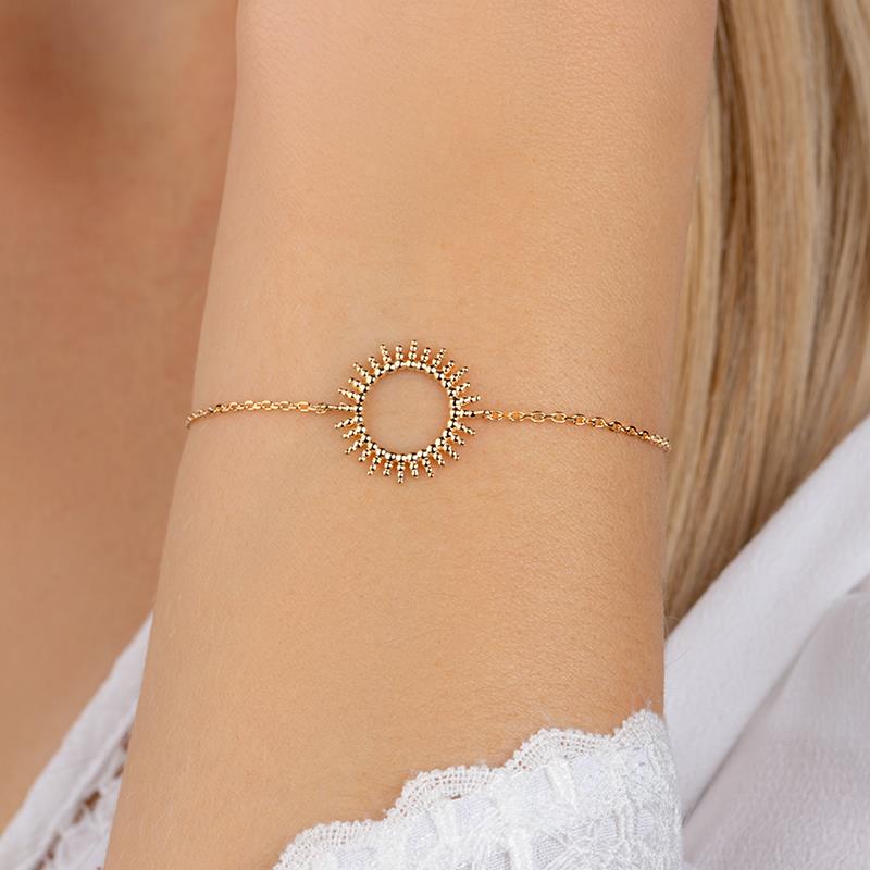 Armband mit Sonnensymbol | 18 Karat vergoldet | Shop Nory