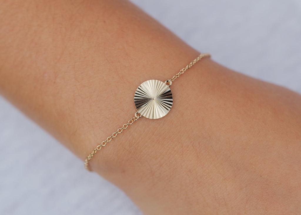 Armband Sonnen-Münze vergoldet | Shop Nory