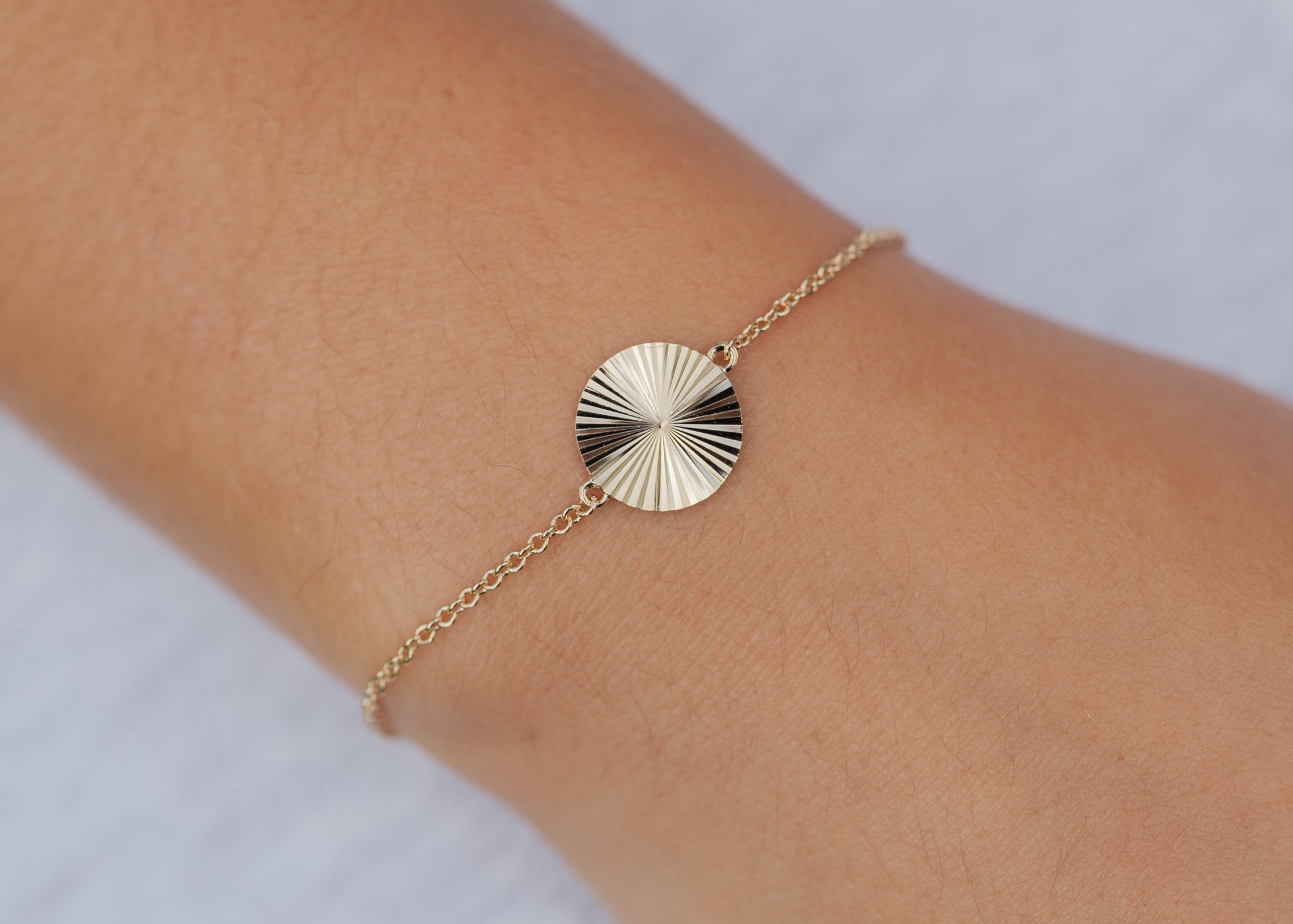 Armband Sonnen-Münze vergoldet | Shop Nory