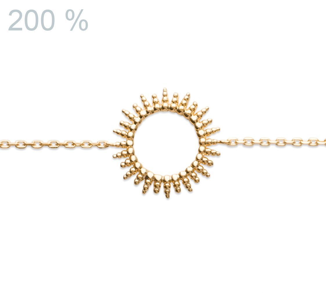 Armband mit Sonnensymbol | 18 Karat vergoldet | Shop Nory
