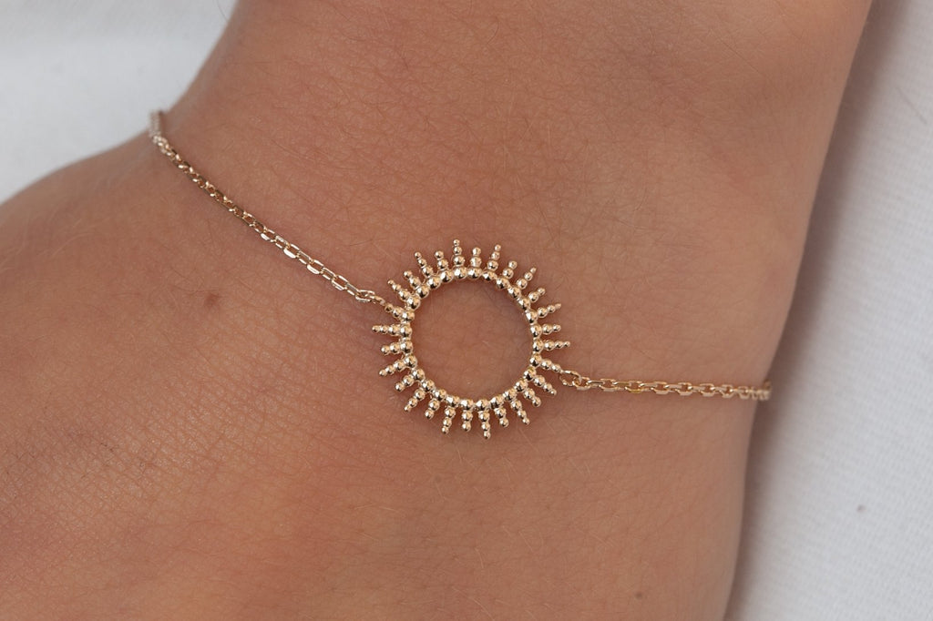 Armband mit Sonnensymbol | 18 Karat vergoldet | Shop Nory