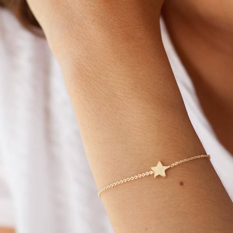 Zartes Armband mit Stern | 16 Karat vergoldet | Shop Nory