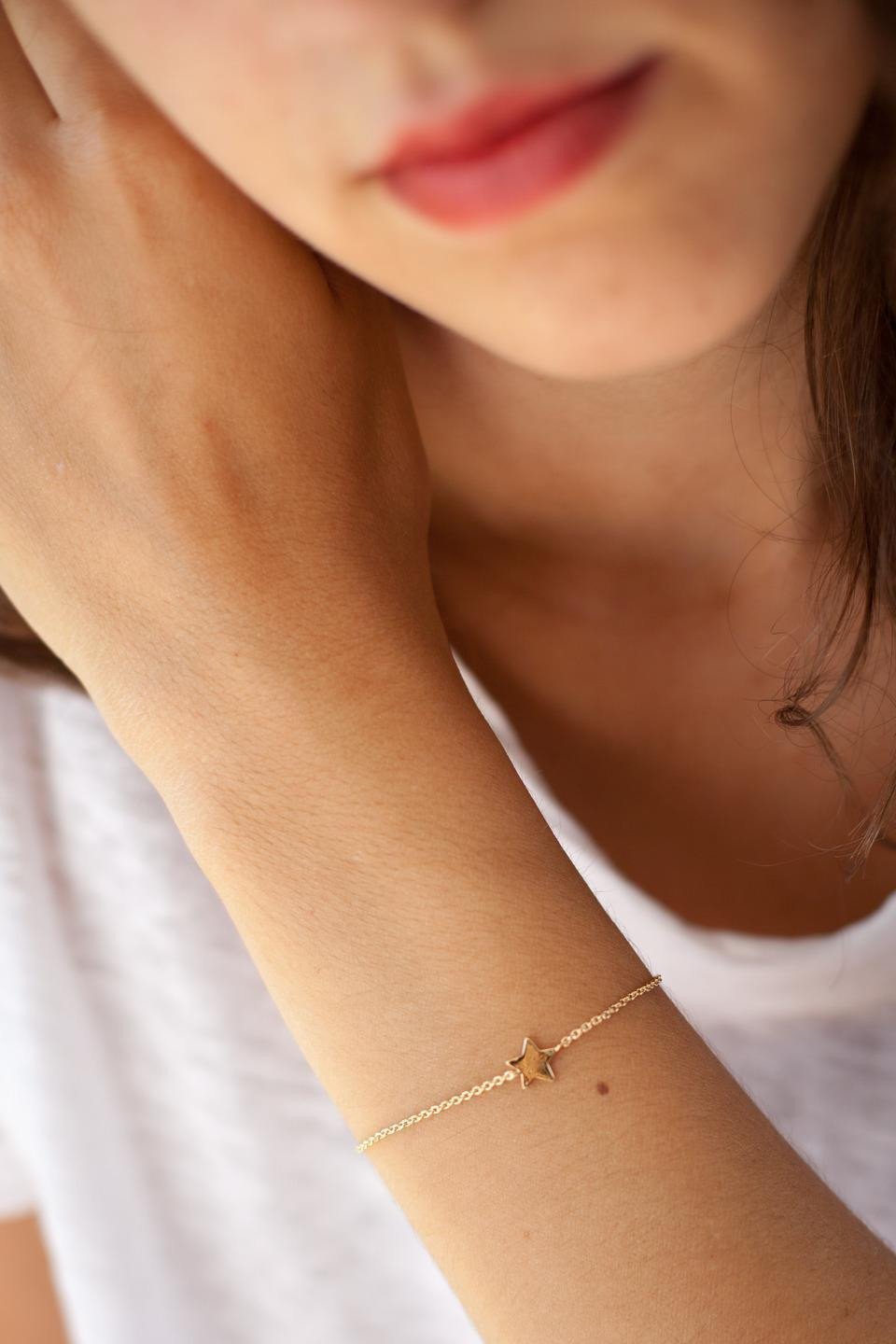 Zartes Armband mit Stern | 16 Karat vergoldet | Shop Nory