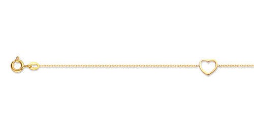 Armband Herz vergoldet | Shop Nory