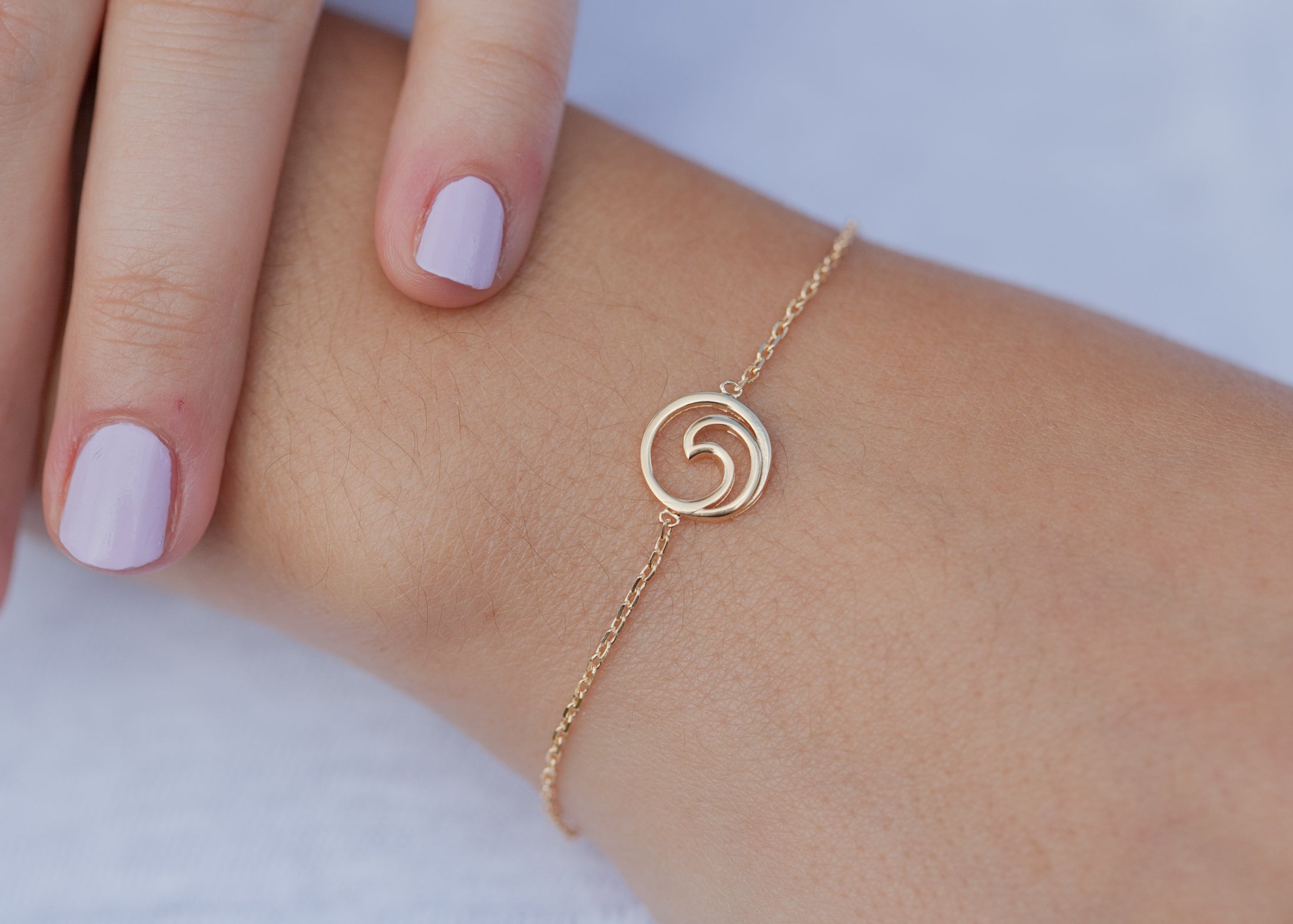 Armband mit Welle - 16K vergoldet | Shop Nory