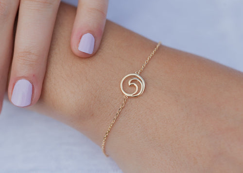 Armband mit Welle - 16K vergoldet | Shop Nory