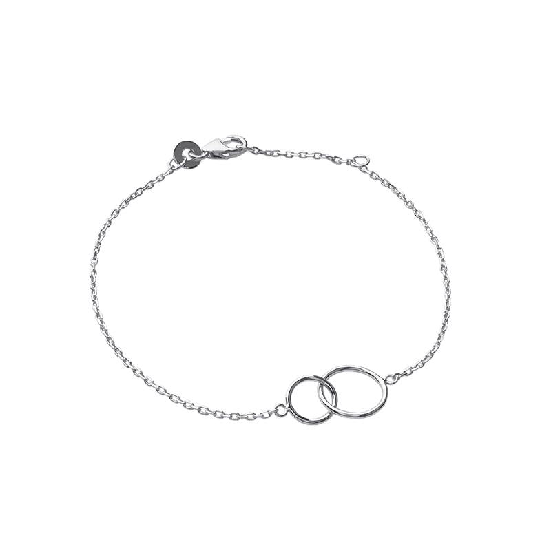 Armband mit verschlungenen Ringen aus 925er Silber – Ein Symbol für Verbundenheit und Stil | Shop Nory