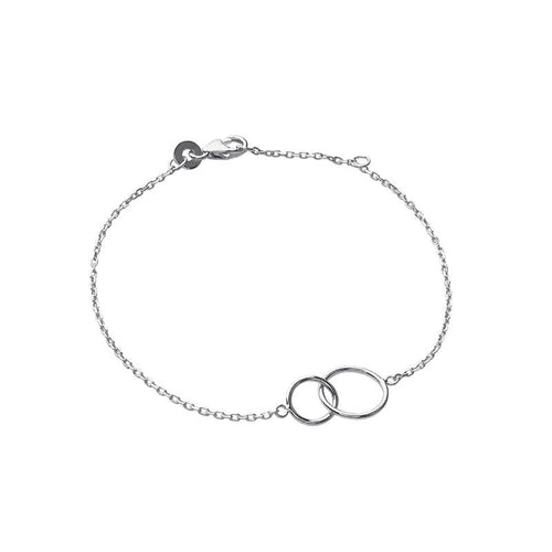 Armband mit verschlungenen Ringen aus 925er Silber – Ein Symbol für Verbundenheit und Stil | Shop Nory