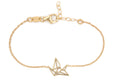 Origami Armband mit Schwan vergoldet | Shop Nory