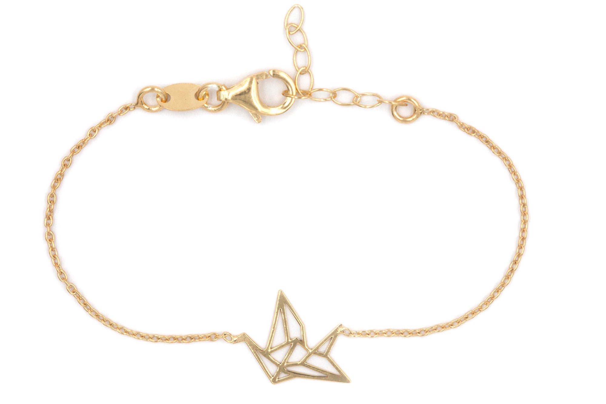 Origami Armband mit Schwan vergoldet | Shop Nory