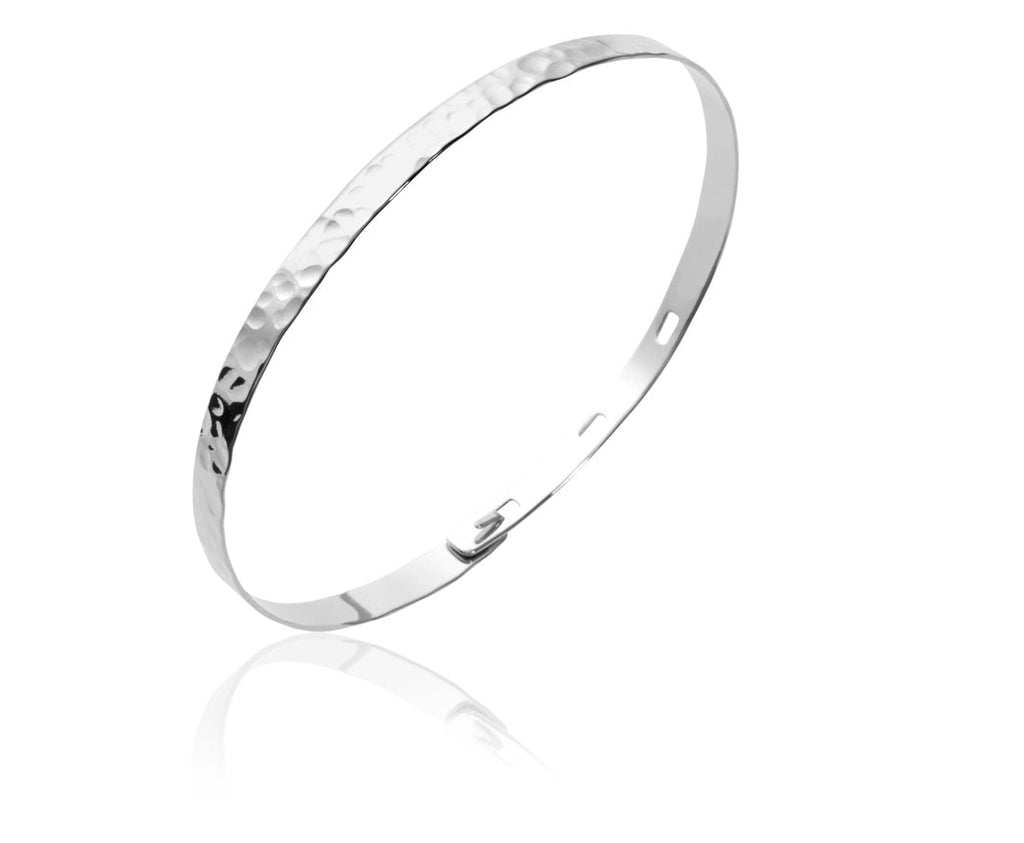 Hammerted Bangle aus Silber für Damen | Shop Nory