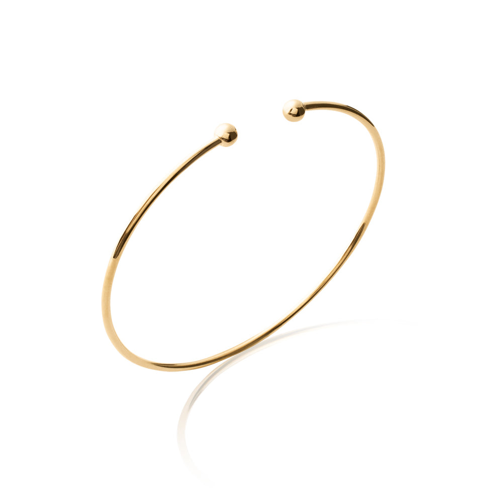 Offener Armreif | 16 Karat vergoldet | Shop Nory