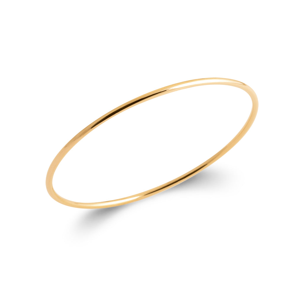 schlichter runder Armreif 16Karat vergoldet | Shop Nory