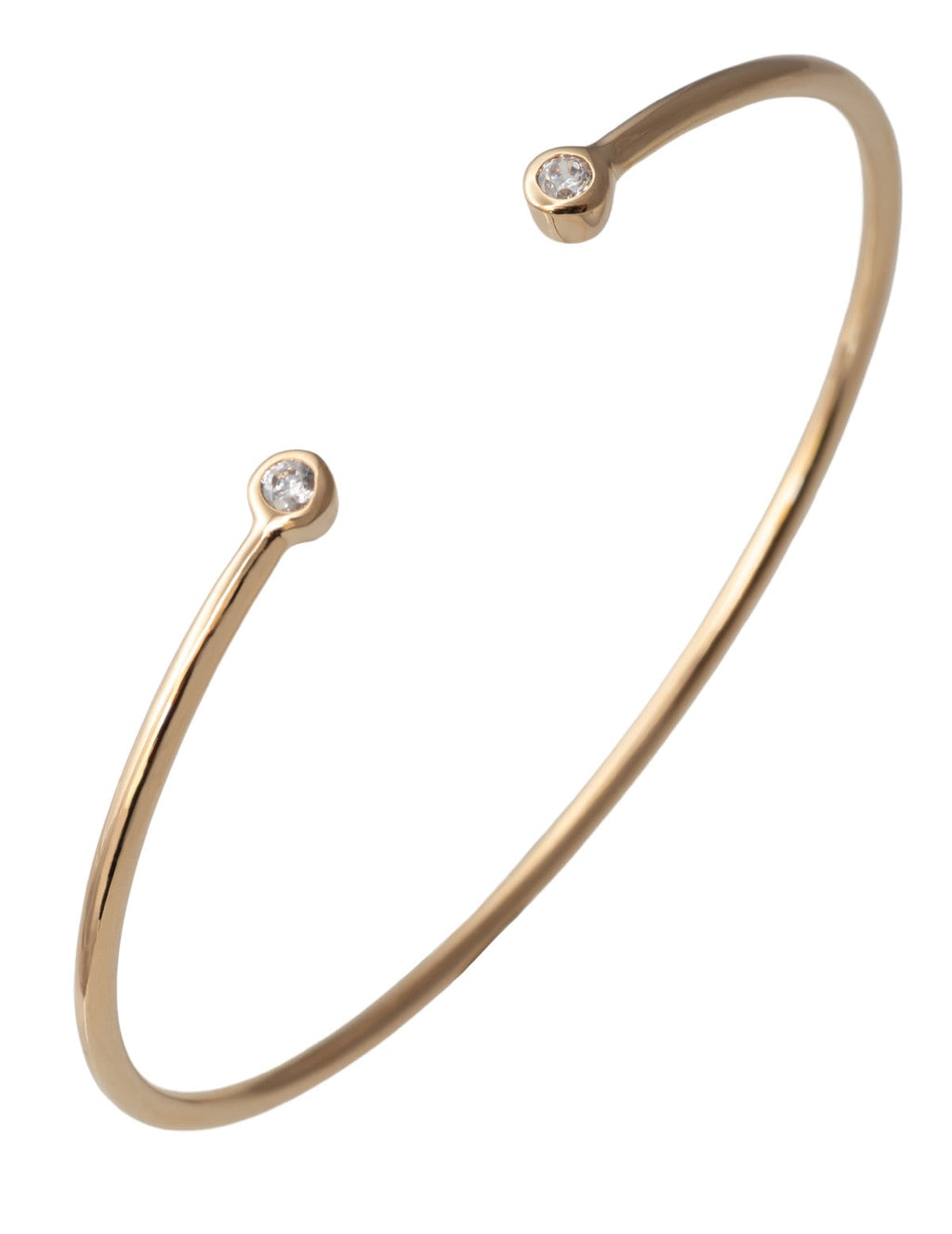 Armreif mit Zirkoniasteinen 16 Karat vergoldet | Shop Nory
