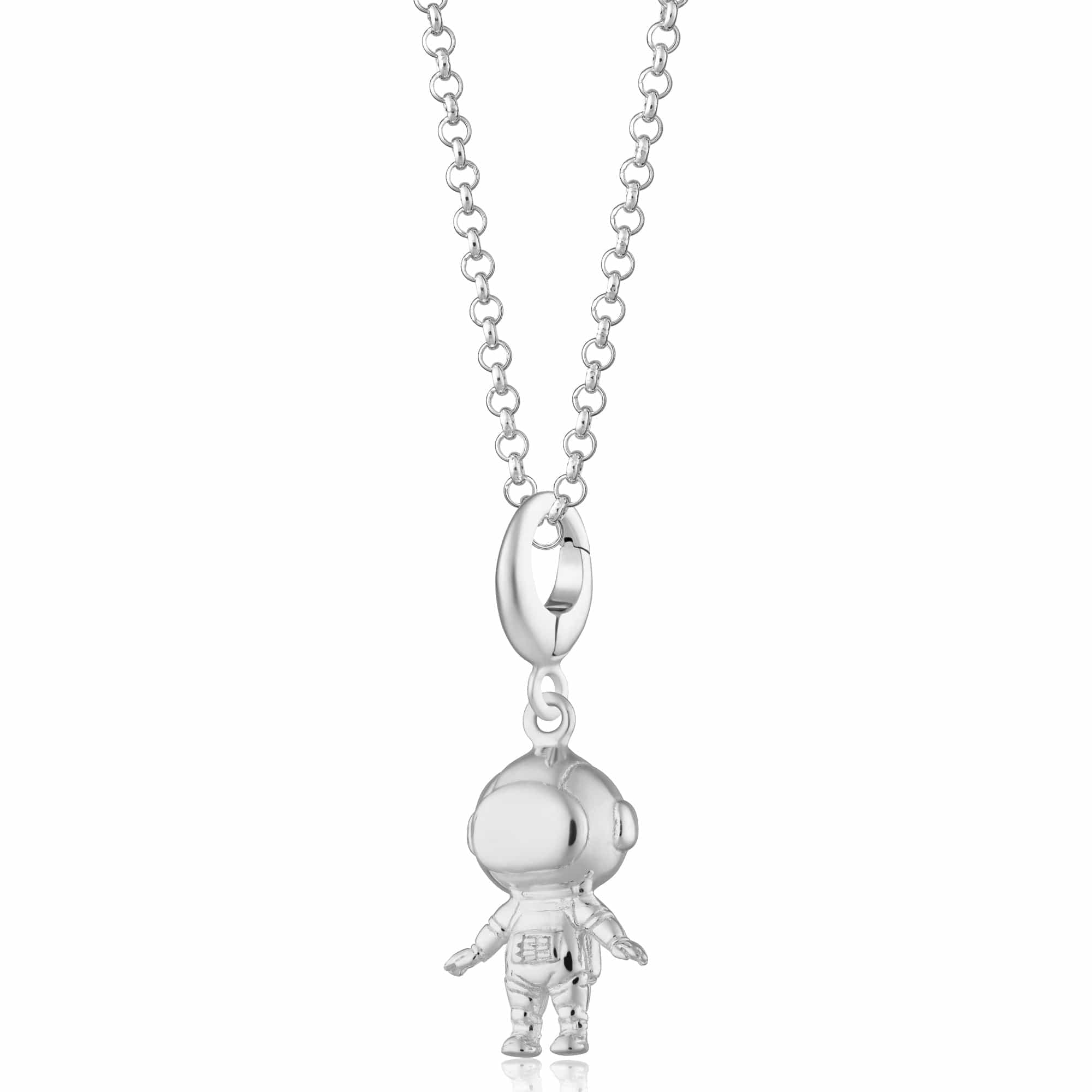 Silber Astronauten Charm Halskette | Shop Nory