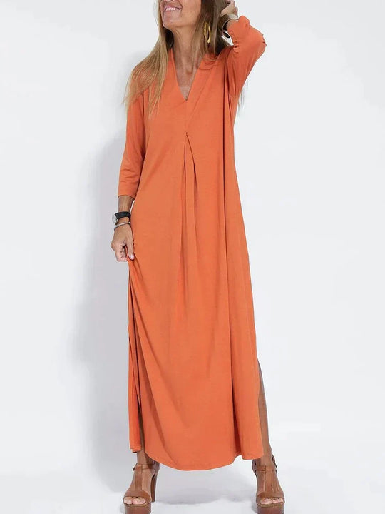lange schlankmachende kleid für damen