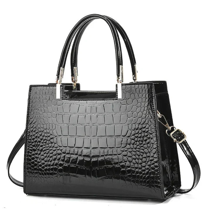 Frauen glänzende handtasche