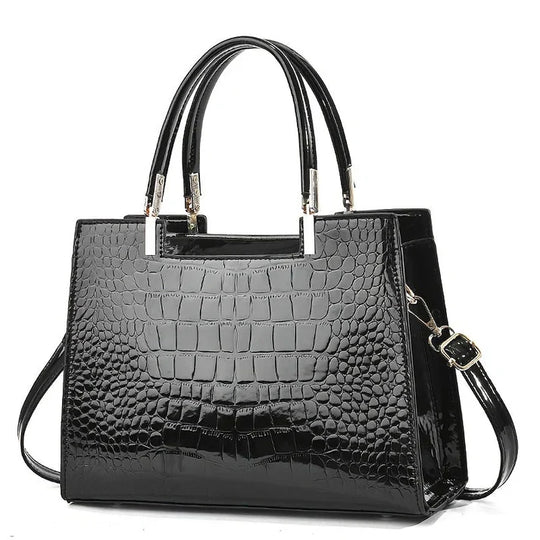 Frauen glänzende handtasche