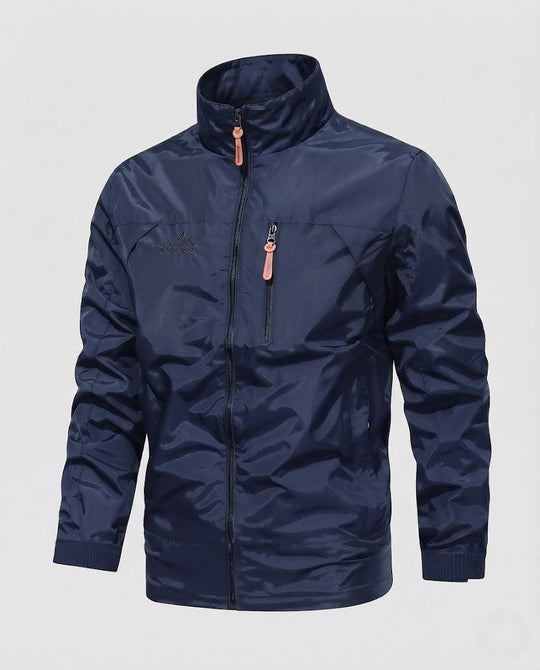Herren leichter winddichter Nylon‑Reißverschlussblouson mit Stehkragen und Brustreißverschlusstasche Shop Nory
